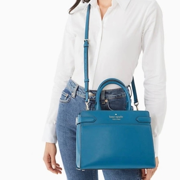 Kate Spade Blue Leather Handbag - Picture 5 of 11